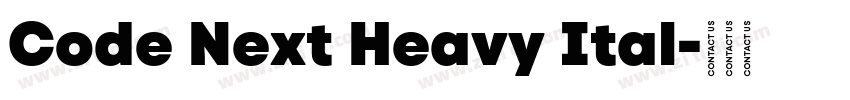 Code Next Heavy Ital字体转换
